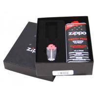 Zippo - Satin Chrome - Red Flame - Windproof Lighter