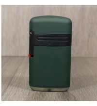 Easy Torch Double Jet Cross Lighter - Dark Green