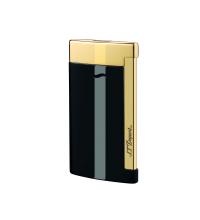 ST Dupont Lighter - Slim 7 Flat Flame Torch - Black and Gold