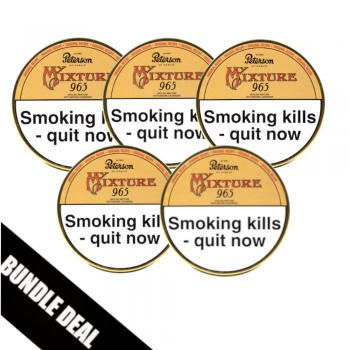Bundle Deal - Peterson My Mixture 965 Pipe Tobacco - 5 x 50g tin (Formerly Dunhill Range) Bundle Deal - Peterson My Mixture 965 Pipe Tobacco - 5 x 50g tin (Formerly Dunhill Range)