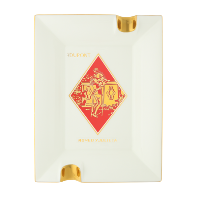 ST Dupont Cigar Ashtray - Romeo y Julieta - Gold, White & Red