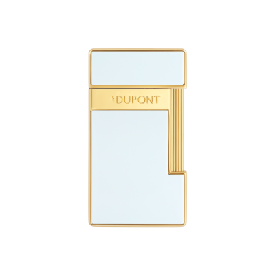 ST Dupont Lighter - Slimmy - White Lacquer & Gold