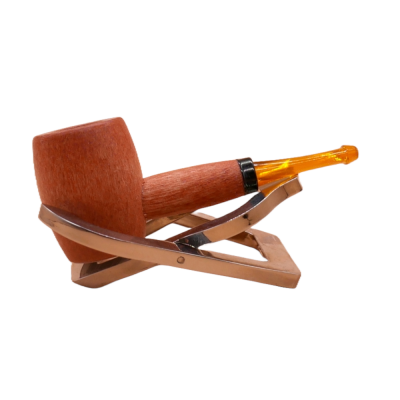 Ozark Mini Maple Missouri Meerschaum Amber Stem Pipe