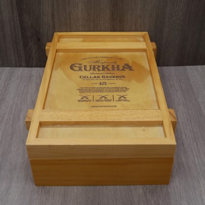 Empty Gurkha Cellar Reserve 15 Year Old Solara Double Robusto Box