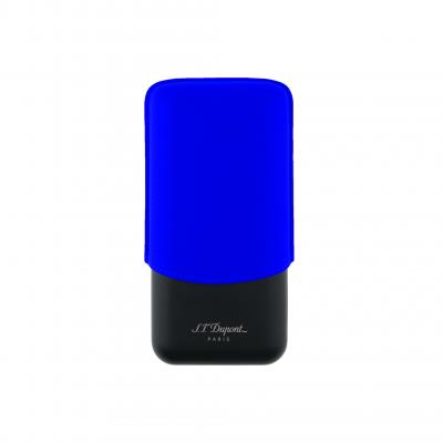 ST Dupont Cigar Case - Fluo Blue - Holds 3 Cigars
