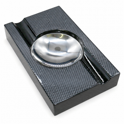 Wood Carbon Finish Cigar Ashtray