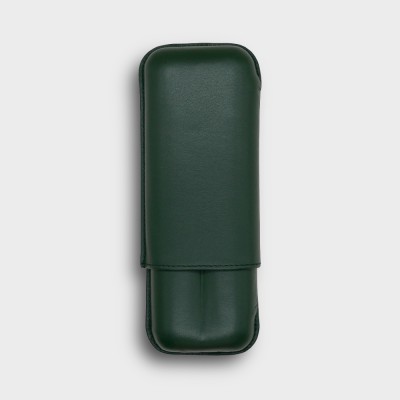 Recife Chesterfield Culture Wild Forest Leather Cigar Case - 2 Cigar Capacity