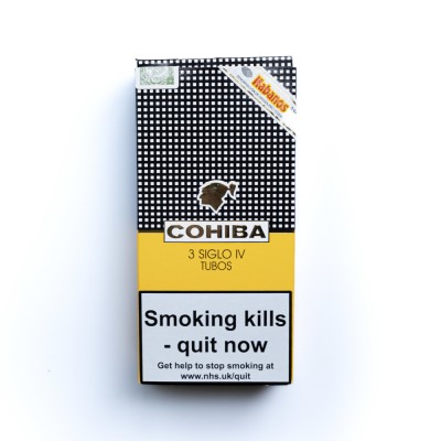 Cohiba Siglo IV Tubed Cigar - Pack of 3