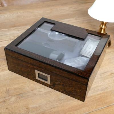 Passatore Ironwood Humidor Set - 25 Cigar Capacity