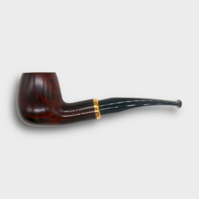 Aldo Morelli Fiorita Cherry 493 Smooth 9mm Filter Bent Fishtail Pipe (AMF198)