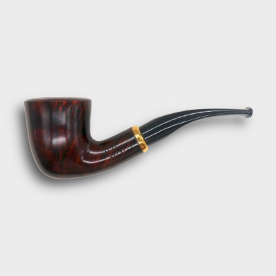Aldo Morelli Fiorita Cherry 494 Smooth 9mm Filter Bent Fishtail Pipe (AMF200)