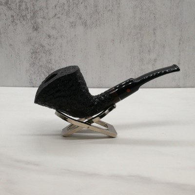 Moretti Black Sandblast Fishtail Mouthpiece Pipe (ART517)