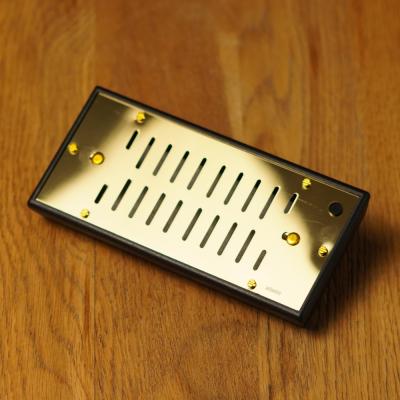 Adorini Humidifier - Approx. 100 Cigar Capacity - Gold Finish (AD018)