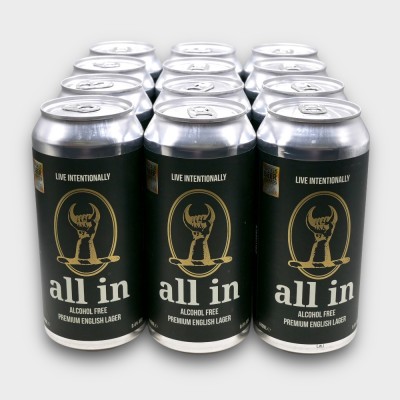 All In Alcohol Free Premium English Lager - 12 Cans