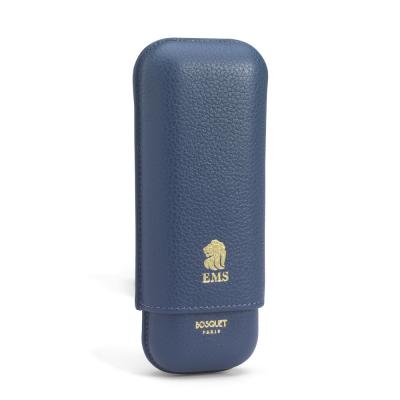 Bosquet Paris EMS Leather 2 Finger Cigar Case - Lavender - Fits 2 Cigars