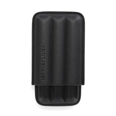 Les Fines Lames Cigar Case - TRIO Black - Fits 3 Cigars