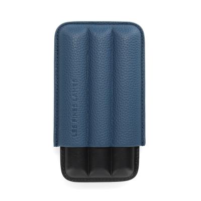 Les Fines Lames Cigar Case - TRIO Blue - Fits 3 Cigars