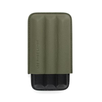 Les Fines Lames Cigar Case - TRIO Green - Fits 3 Cigars