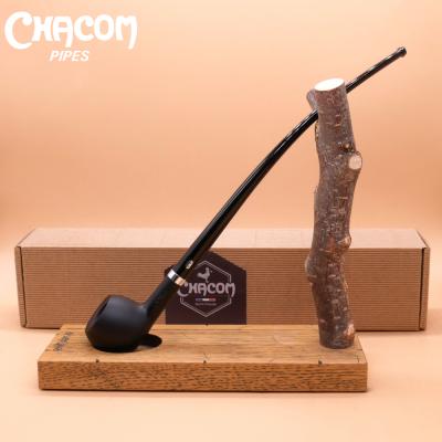 Chacom Vieille Bruyere 228 Black Smooth Metal Filter Fishtail Pipe (CH627)
