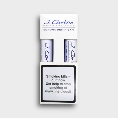J. Cortes High Class Dominican Cigar - White - Pack of 2