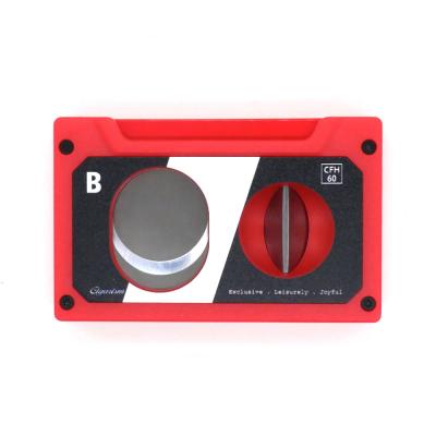Cigarism Cassette Style 3 in 1 Cigar Cutter - Red