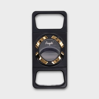 Angelo Double Blade Guillotine Cutter - Black & Gold - 64 Ring Gauge