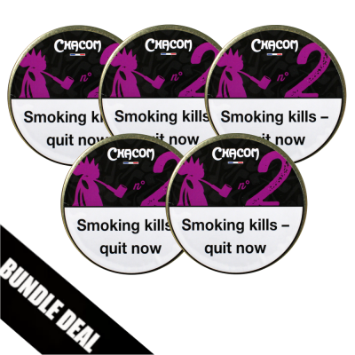 Bundle Deal - Chacom No 2 Pipe Tobacco 5 x 50g Tin