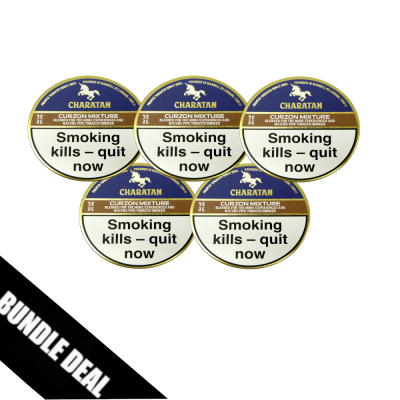 BUNDLE DEAL - Charatan Curzon Mixture Pipe Tobacco - 5 x 50g Tin