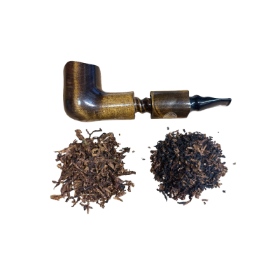 Charatans Retired Rarities Pipe Tobacco Sampler - Dark Brown Galway Brog Pipe & 2 x 10g