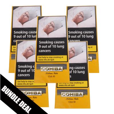 Cohiba Club Cigarillos - 5 x Pack of 10 (50) Bundle Deal