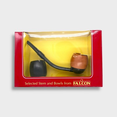 Falcon Hunter Pipe & Bowl Gift Set - Bent Fishtail (FAL675)