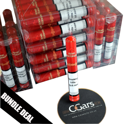 Henri Wintermans Tubed Coronas Deluxe Sumatra Cigar - 20 Packs of 10 (200) Bundle Deal