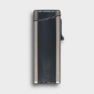 Eurojet Jet Lighter with Punch Cut and Rest - Gunmetal & Black
