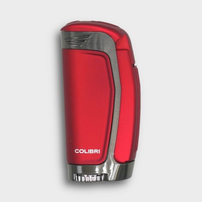 Colibri E3 Triple Jet Flame Lighter - Red & Gunmetal