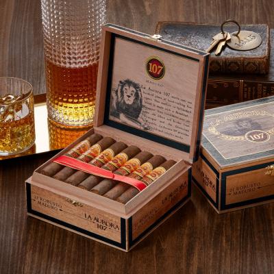 La Aurora 107 USA Robusto (Formally Maduro) Cigar - Box of 20