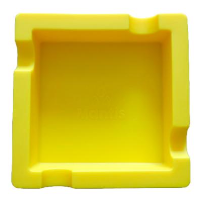 Mantis Flex Silicone Yellow Cigar Ashtray - 4 Cigar Rests