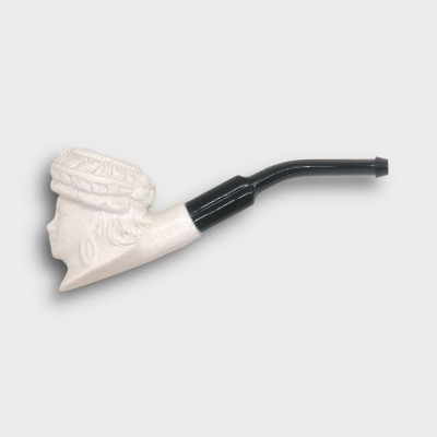 Meerschaum Small Victorian Lady Bent Fishtail Pipe (MEER83)