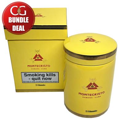 Montecristo Edmundo Cigar - 2 x Jar of 25 (50) Bundle Deal
