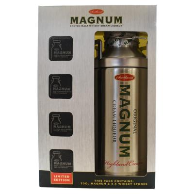 Magnum Whisky Cream Liqueur & Stones Gift Pack