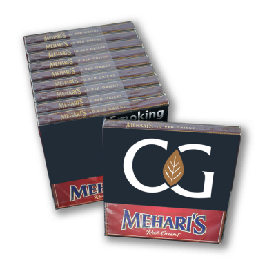 Meharis by Agio Red Orient Cigar - 10 Packs of 10 (100) Bundle Deal