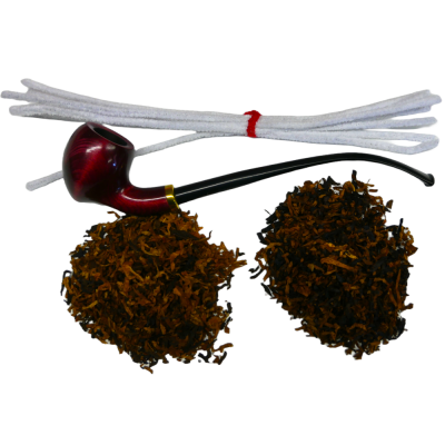 Bens Mr Brog Amphora 309 Metal Filter Fishtail Churchwarden Pipe Tobacco Sampler - 20g