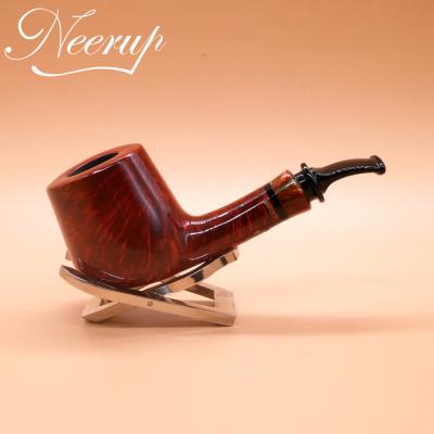 P Jeppesen IDA Handmade gr 3 Smooth Bent 9mm Filter Fishtail Pipe (NEER18)