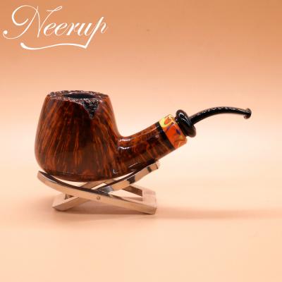 P Jeppesen IDA Handmade gr 3 Smooth Bent 9mm Filter Fishtail Pipe (NEER207)