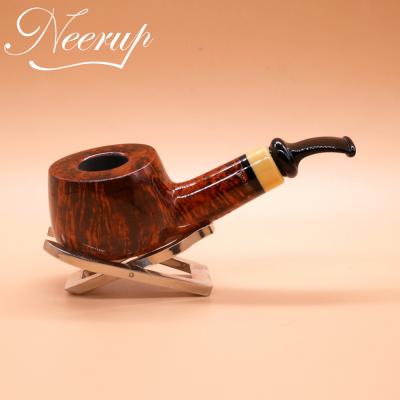 P Jeppesen IDA Handmade gr 3 Smooth Bent 9mm Filter Fishtail Pipe (NEER210)