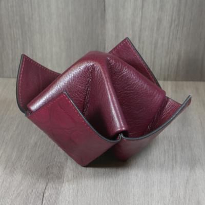 Savinelli Origami Leather Pipe Holder Stand - Burgundy (End of Line)
