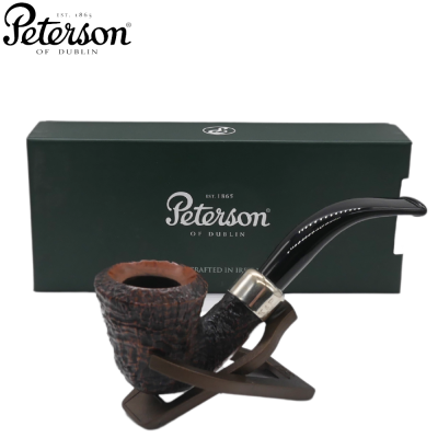 Peterson Arklow B10 Sandblast Silver Mounted Fishtail Pipe (PE2705)