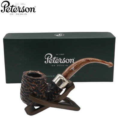 Peterson Derry Rustic 338 Nickel Mounted 9mm Fishtail Pipe (PE2772)