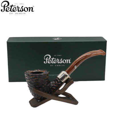 Peterson Derry Rustic 127 Nickel Mounted Fishtail Pipe (PE2778)