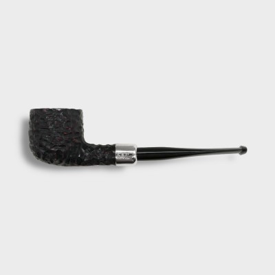 Peterson Irish Made Army 608 Rustic Nickel Mounted Fishtail Pipe (PE3111)