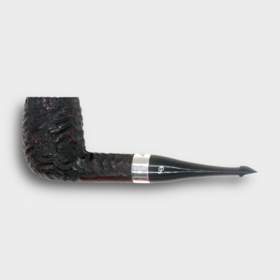 Peterson Pub Rustic Silver Mounted Straight P Lip Pipe (PE3346)